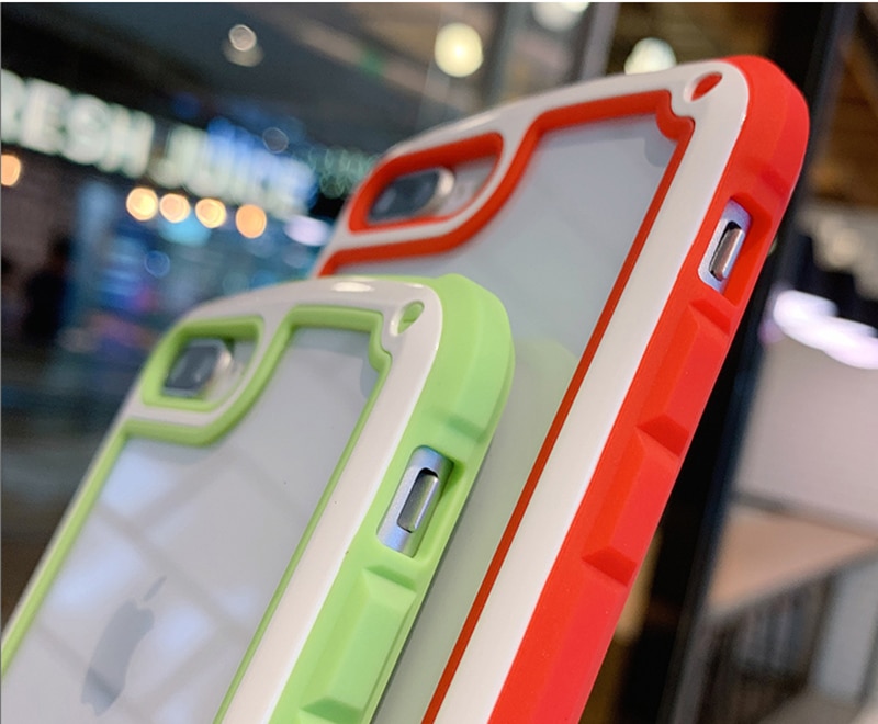 Protective Transparent Phone Bumper for iPhone