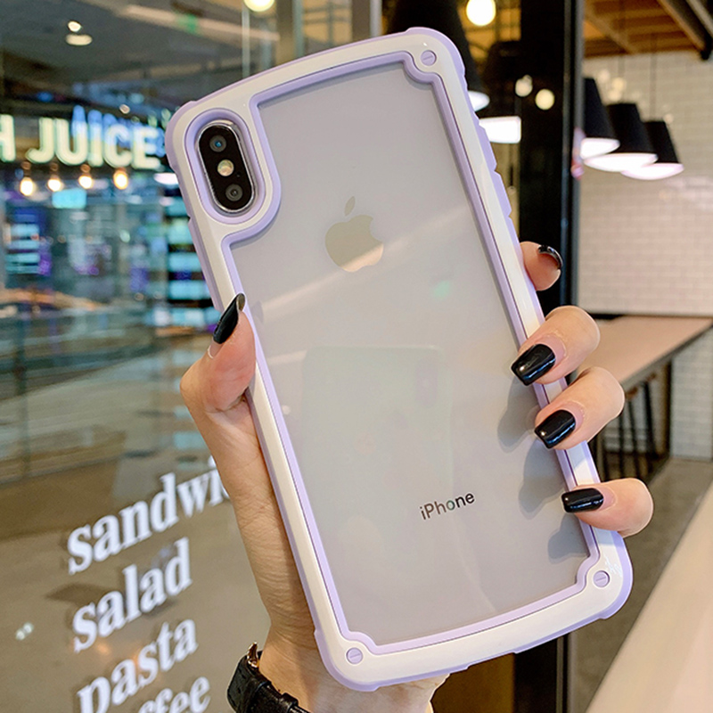 Protective Transparent Phone Bumper for iPhone