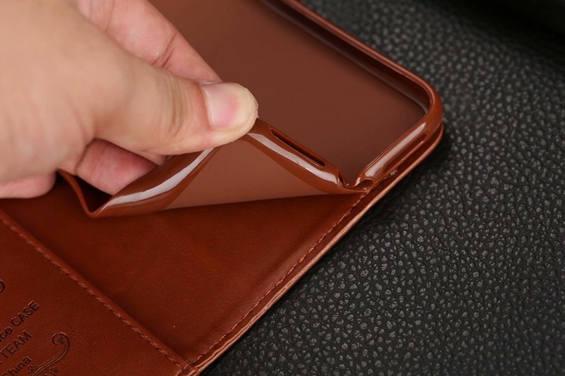 Leather Flip Case for Mobile Phone