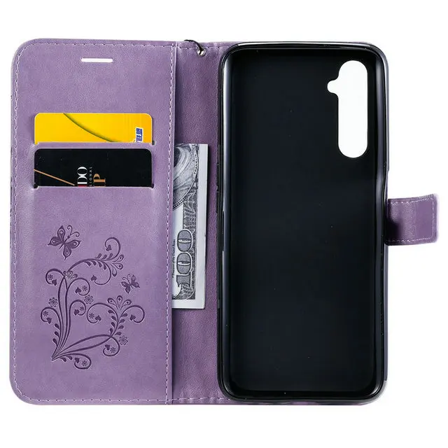 Protective PU Leather Wallet Phone Case for OPPO / Realme