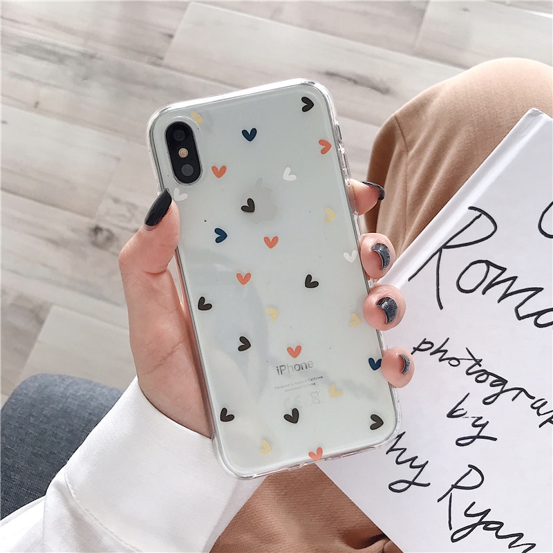 Floral Soft Clear Phone Case for iPhone