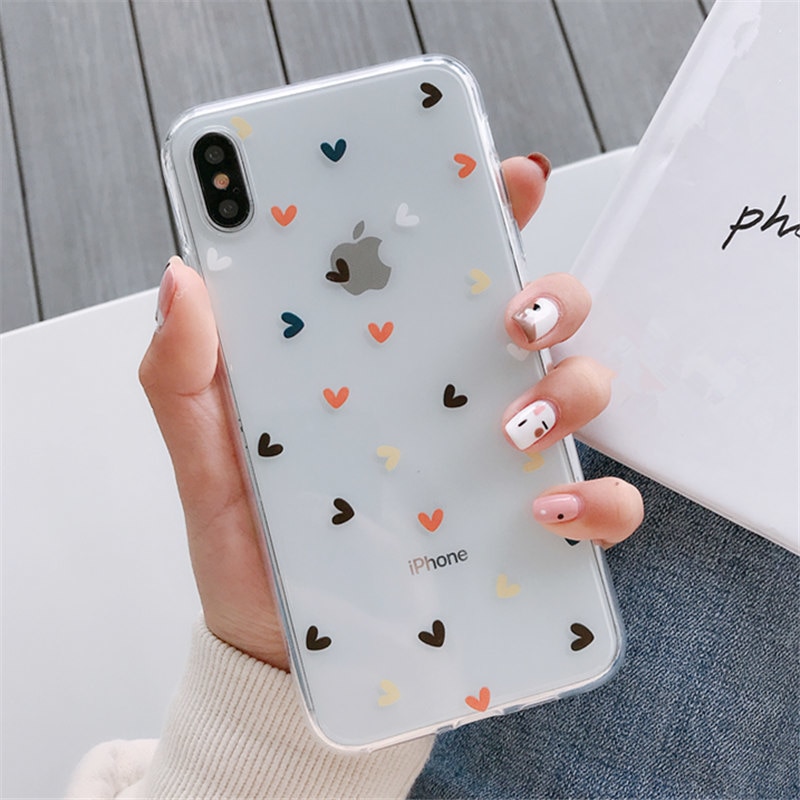 Floral Soft Clear Phone Case for iPhone