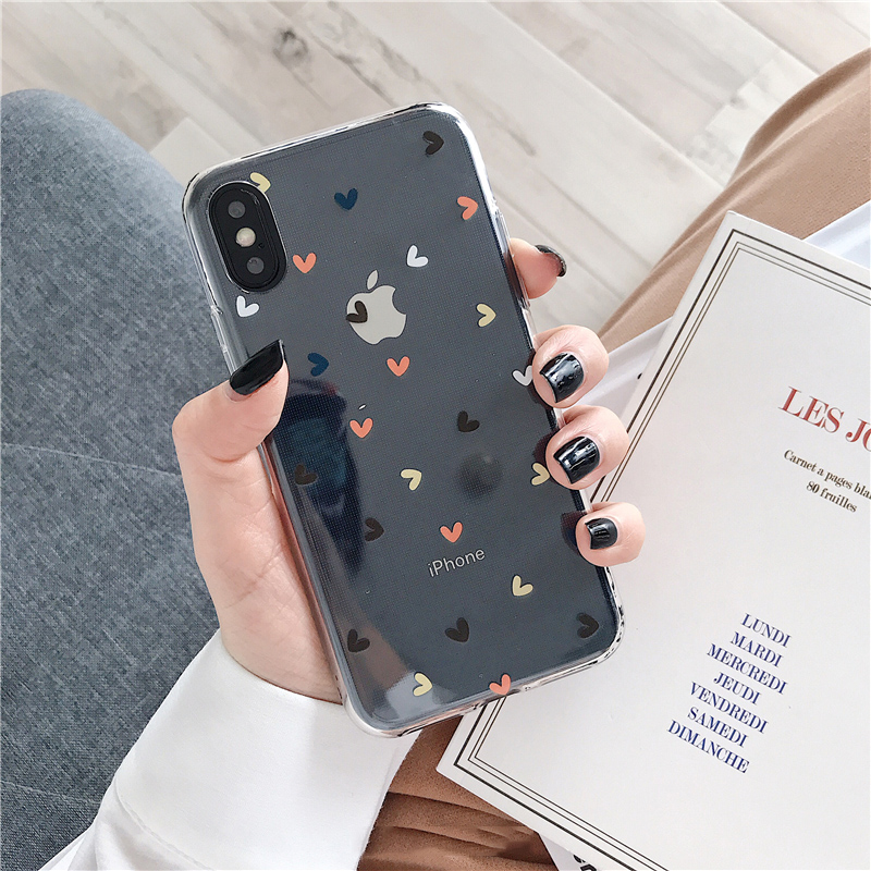 Floral Soft Clear Phone Case for iPhone