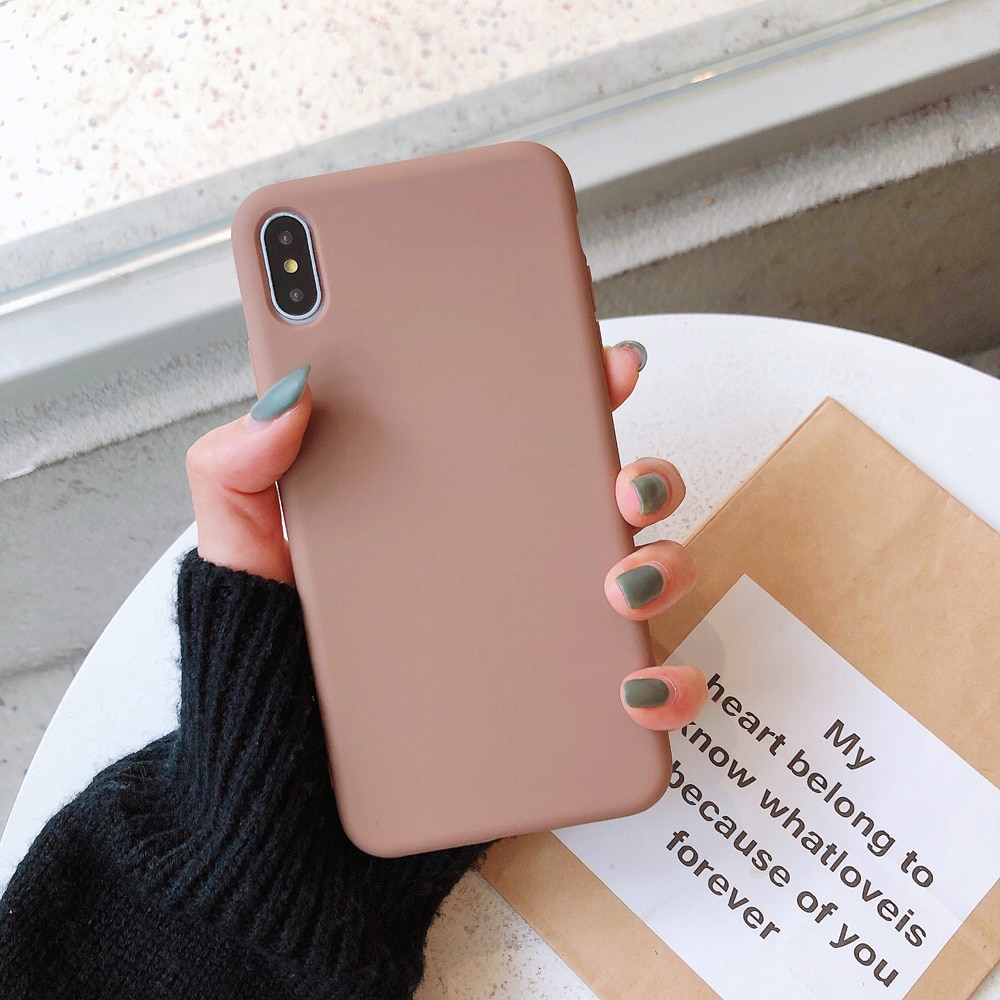 Solid Color Silicone Case for iPhone