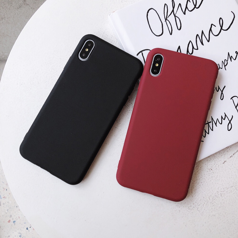 Solid Color Silicone Case for iPhone