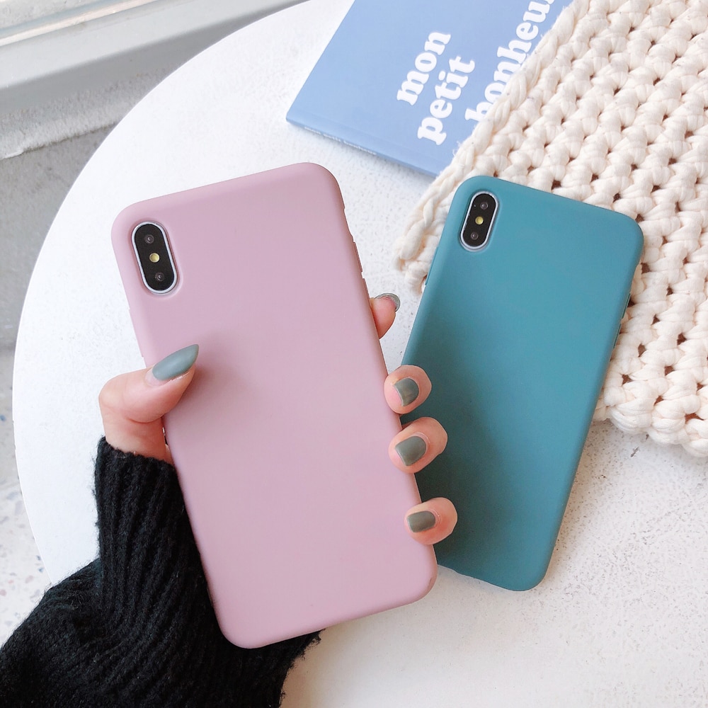 Solid Color Silicone Case for iPhone