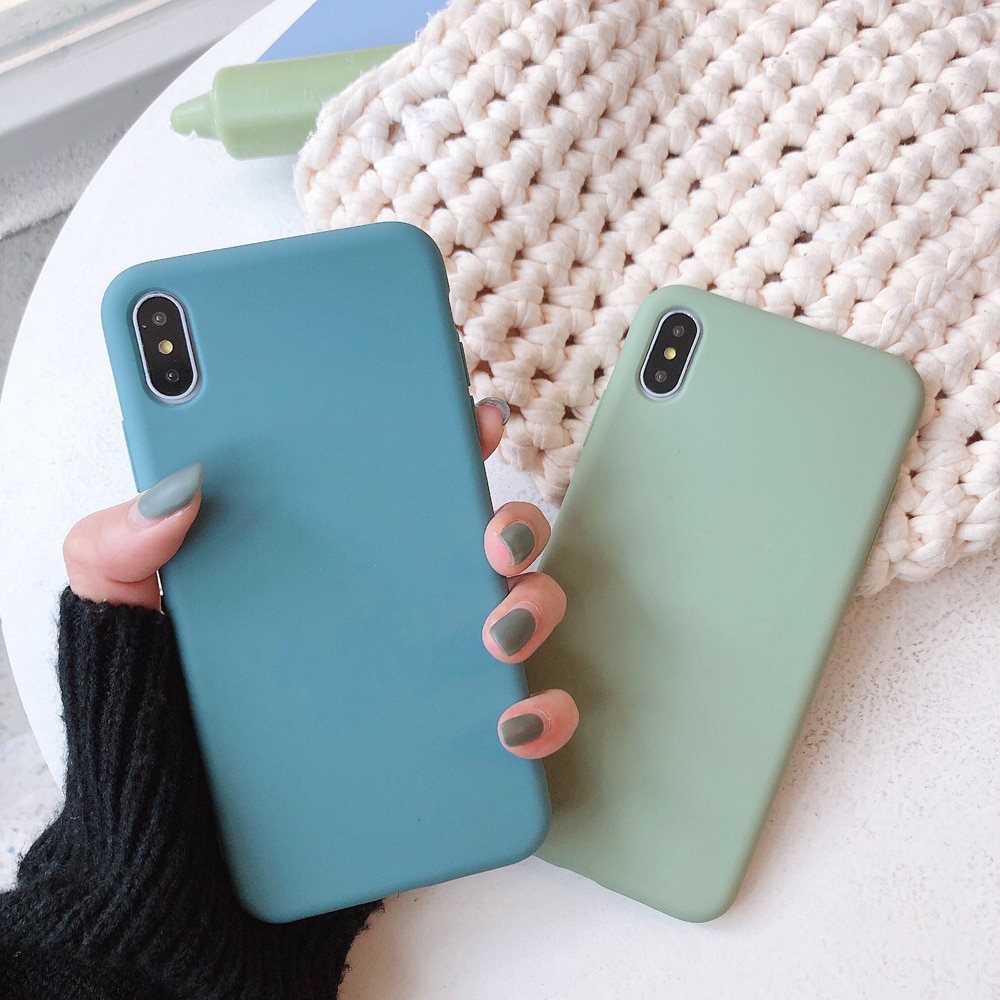 Solid Color Silicone Case for iPhone