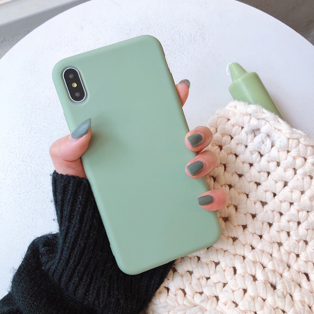 Solid Color Silicone Case for iPhone