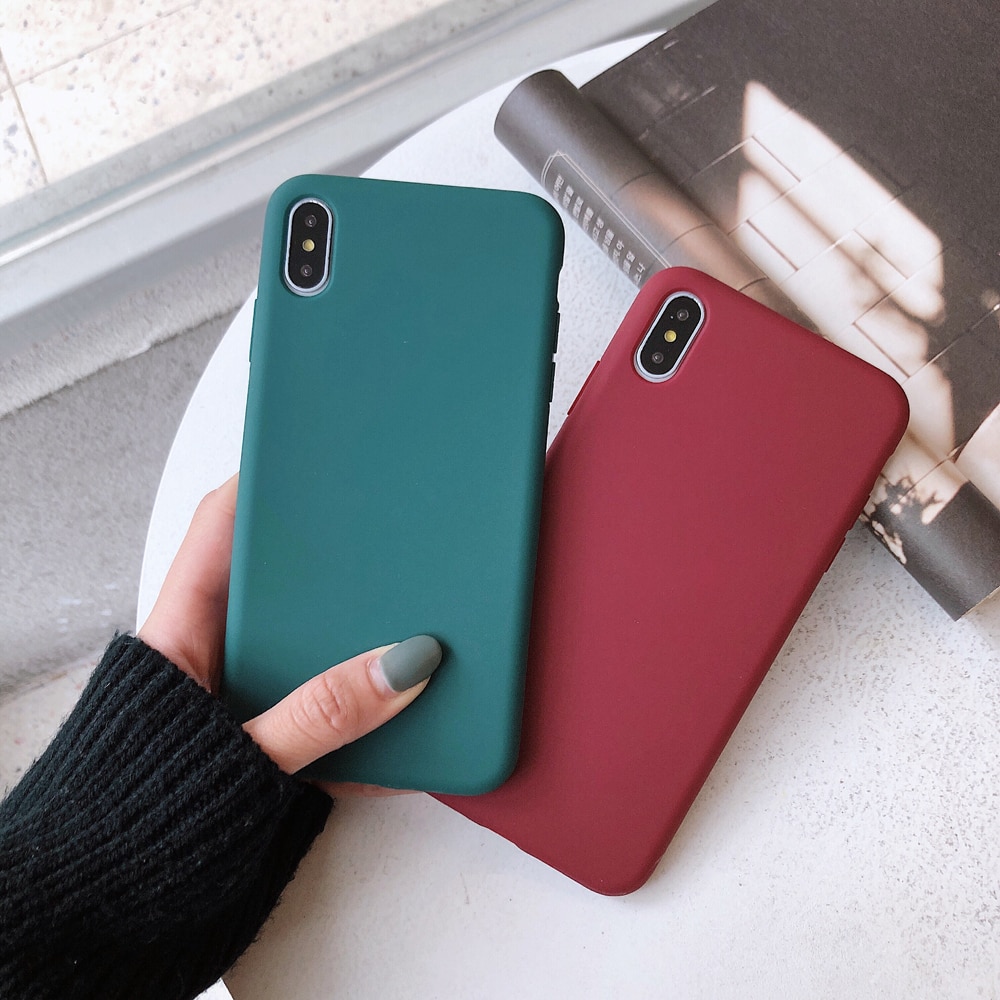 Solid Color Silicone Case for iPhone