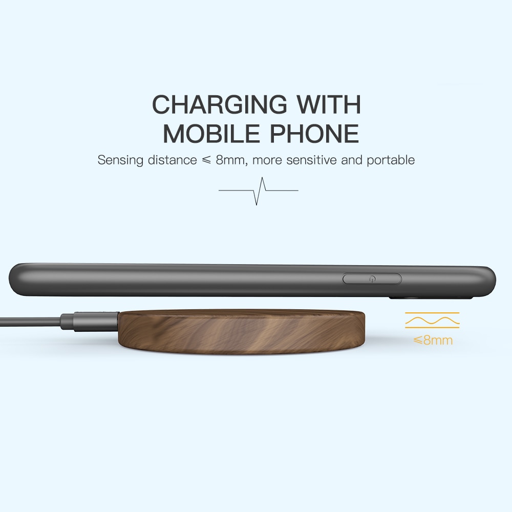 Universal Wooden Qi Wireless Charger for Phone