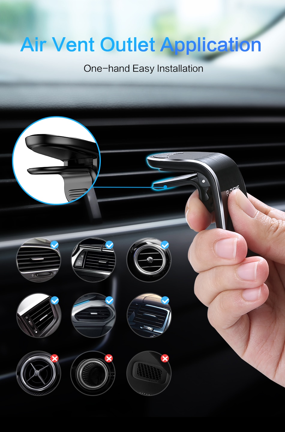 Car Magnetic Plastic Phone Holder