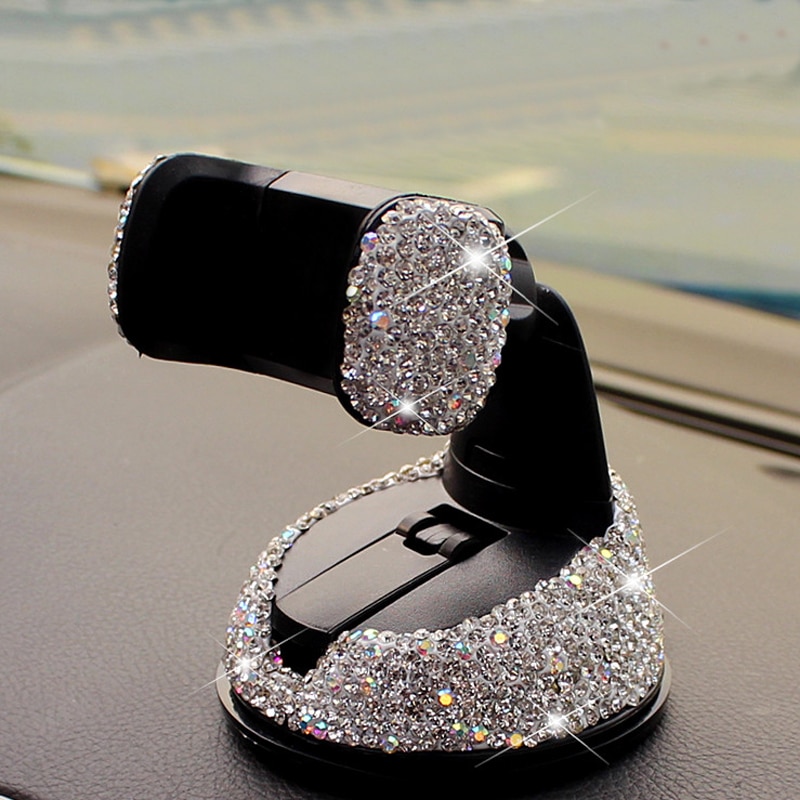 3 in 1 Rhinestone Car Phone Holder