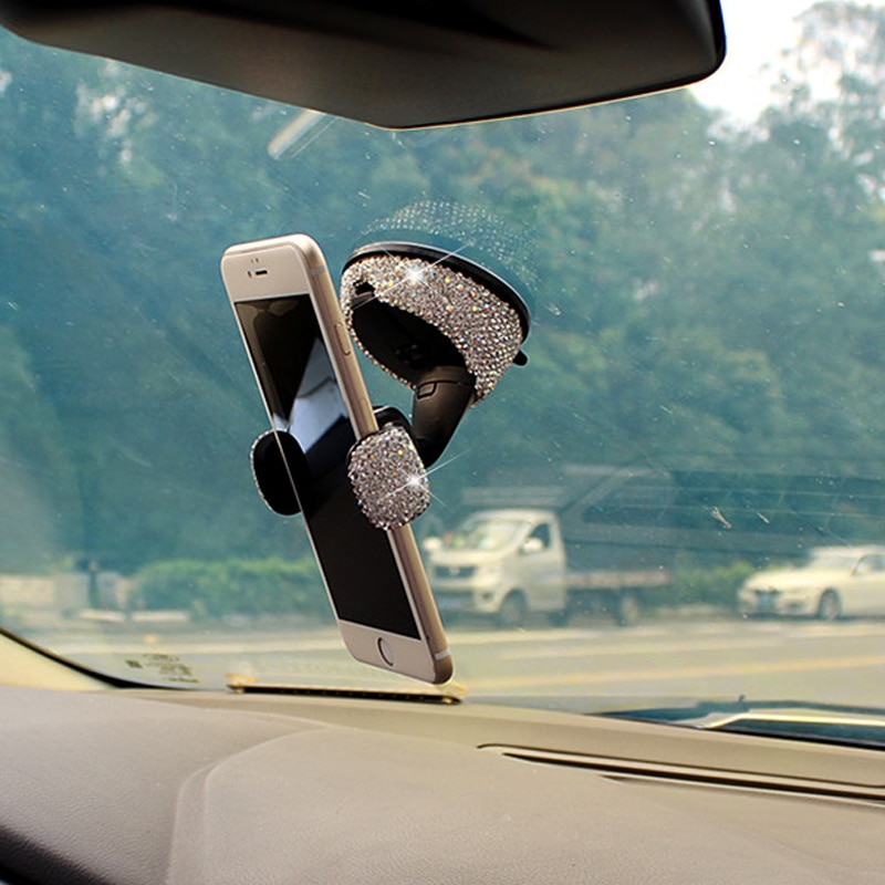 3 in 1 Rhinestone Car Phone Holder