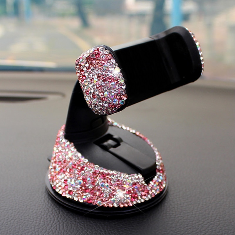 3 in 1 Rhinestone Car Phone Holder