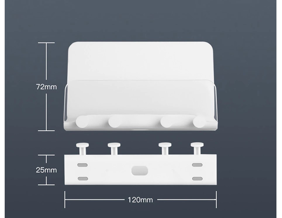 Wall Mounted Transparent Phone Holder