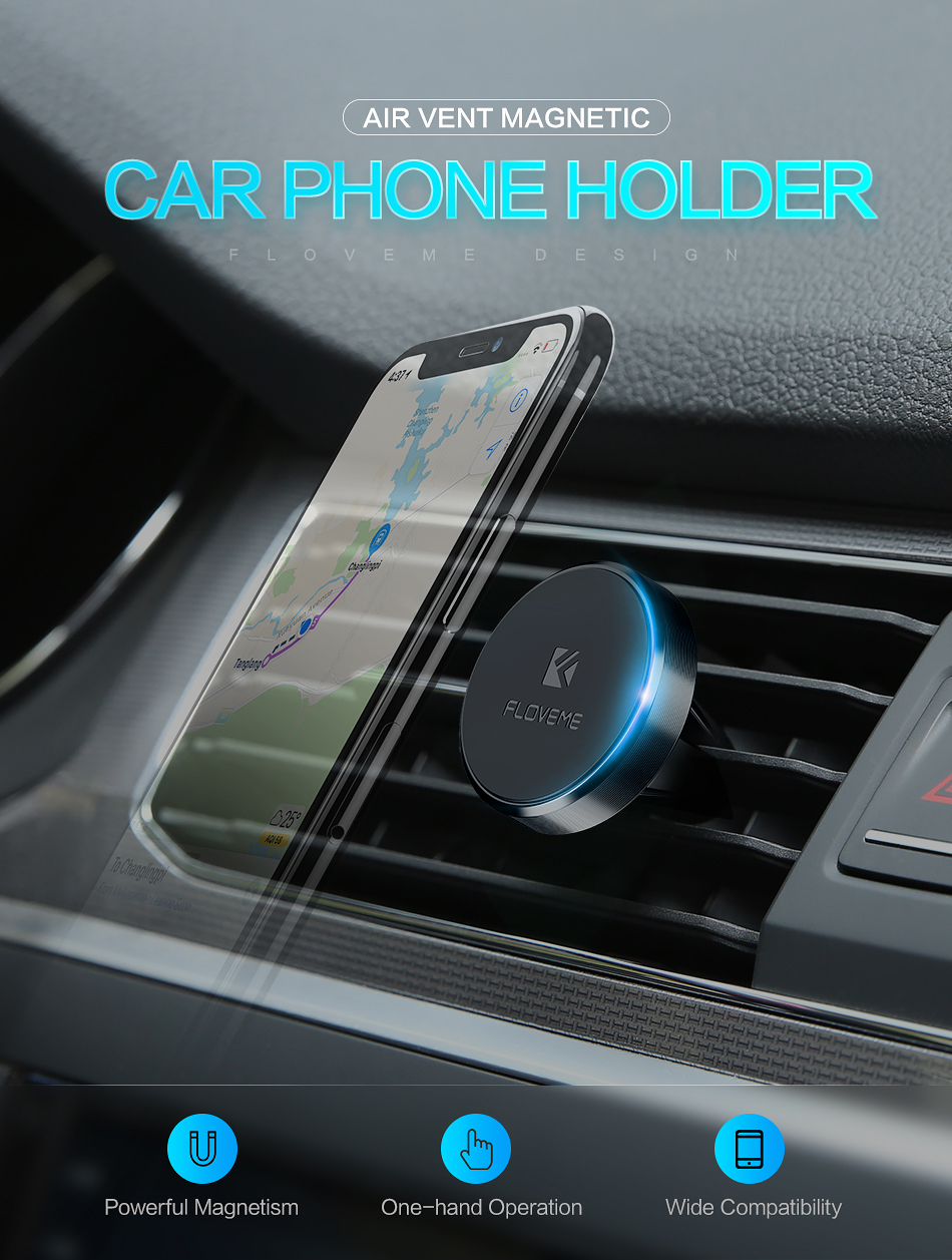 Magnetic Design Air Vent Car Phone Holder