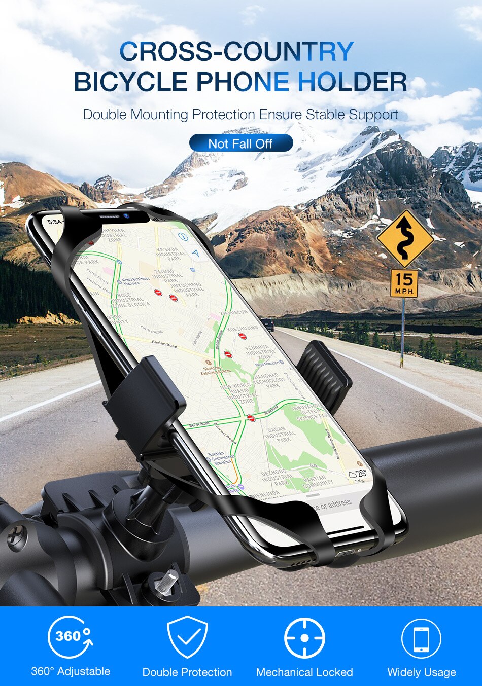 360 Degree Adjustable Universal Phone Holder