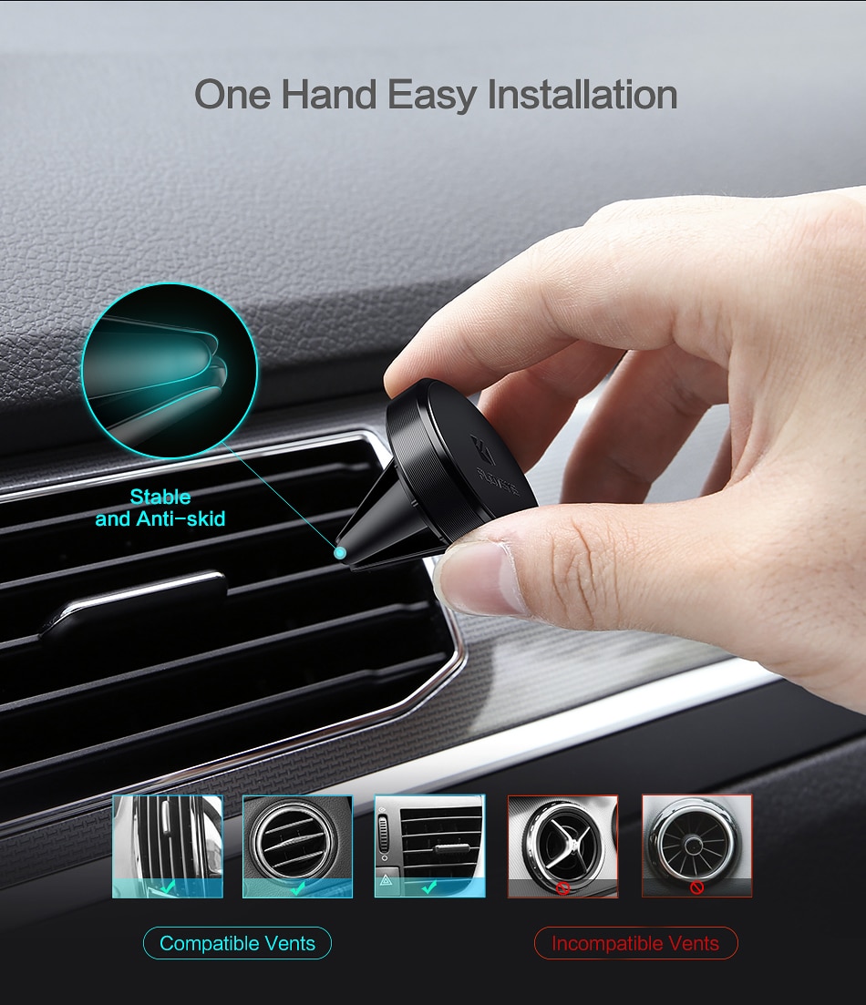 Magnetic Car Phone Holder For iPhone