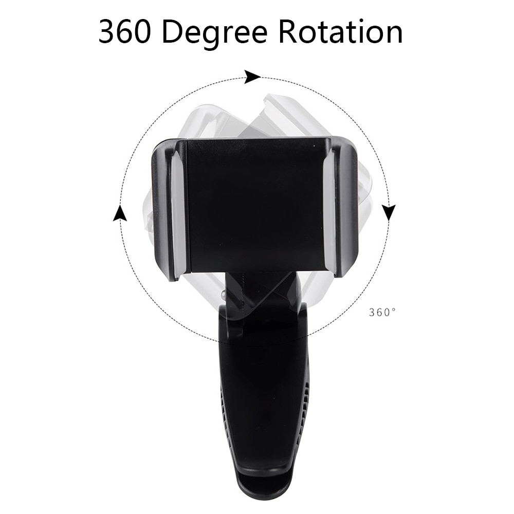 Car Rotating Black Phone Holder