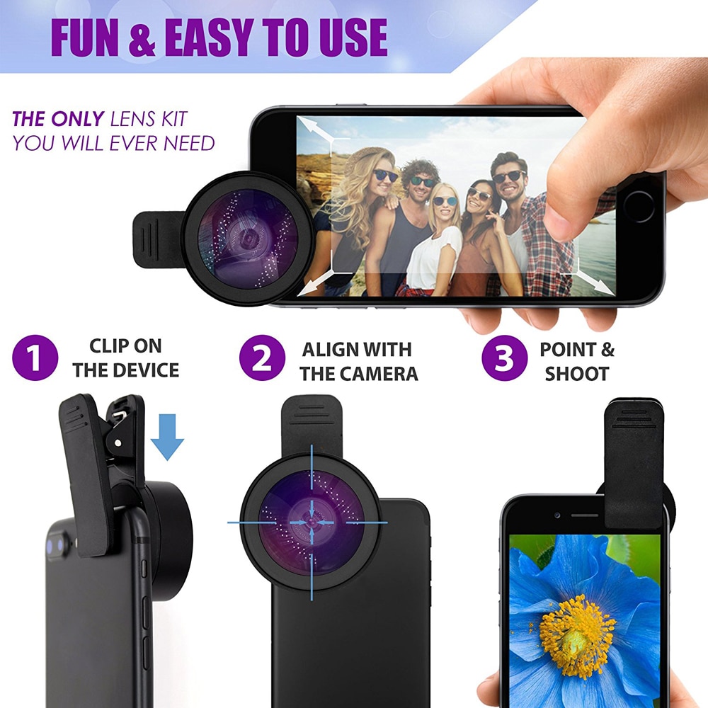 Super Macro HD Phone Lens Kit