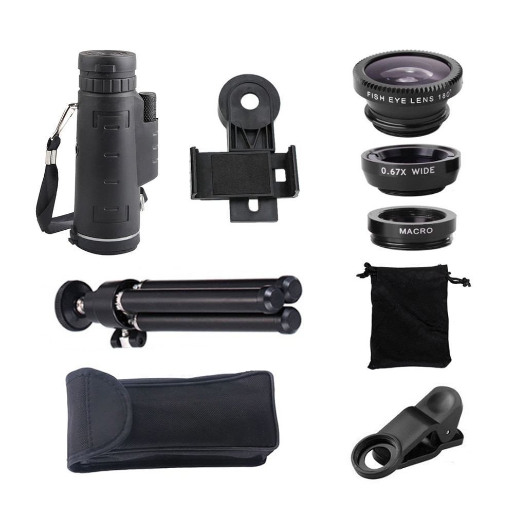 40X Optical Glass Phone Telescope Lens