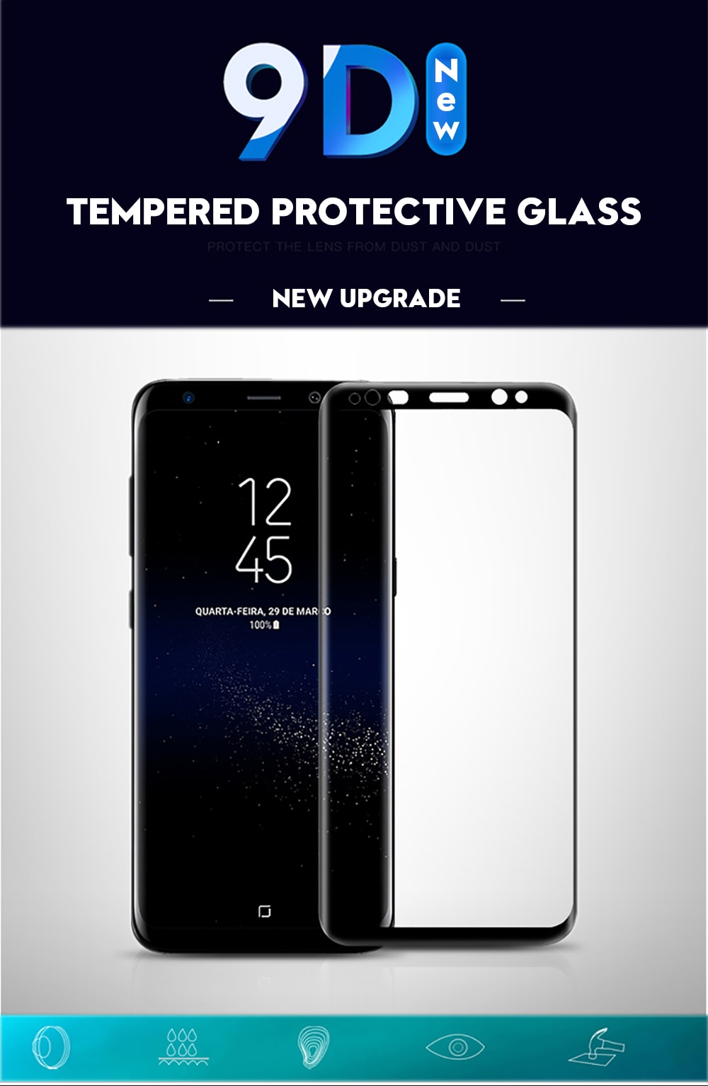 Tempered Protective Glass Film for Samsung Galaxy