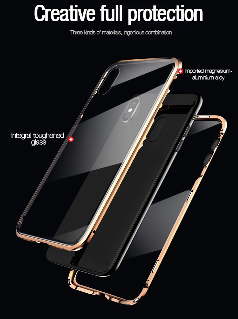 Magnetic Tempered Glass for iPhone