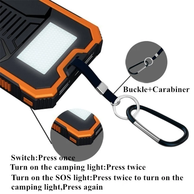 Waterproof Solar Power Bank