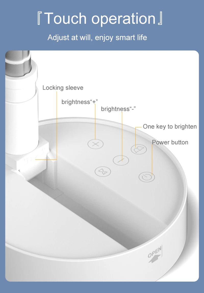 Portable Round Tripod Light