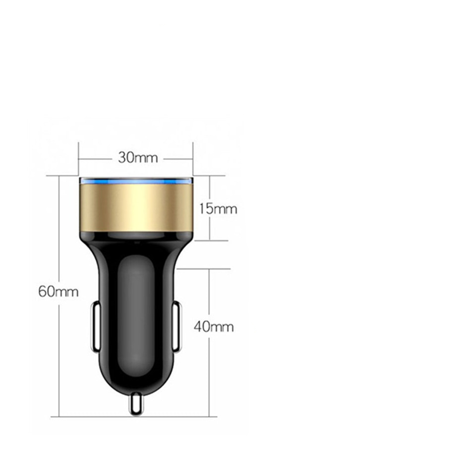 LED Display Dual USB Car Chargers