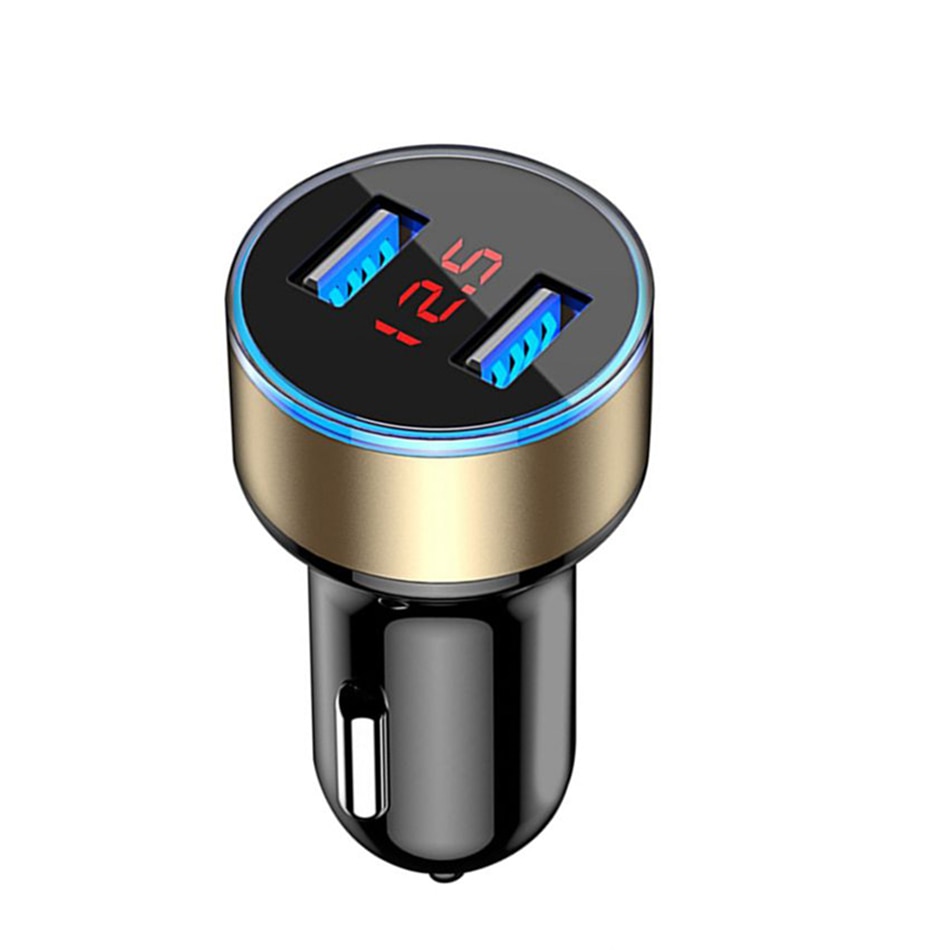 LED Display Dual USB Car Chargers