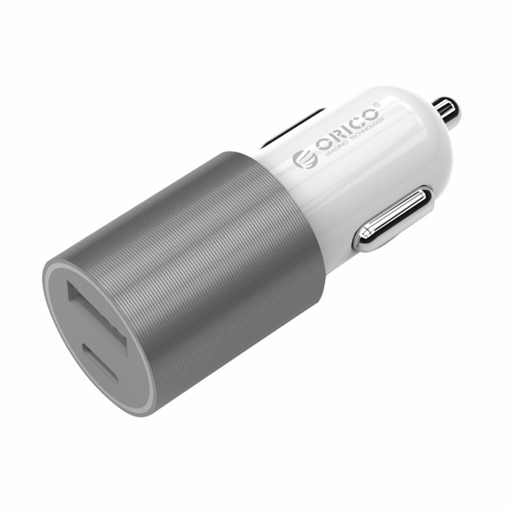 Portable USB and Type C Car Charger