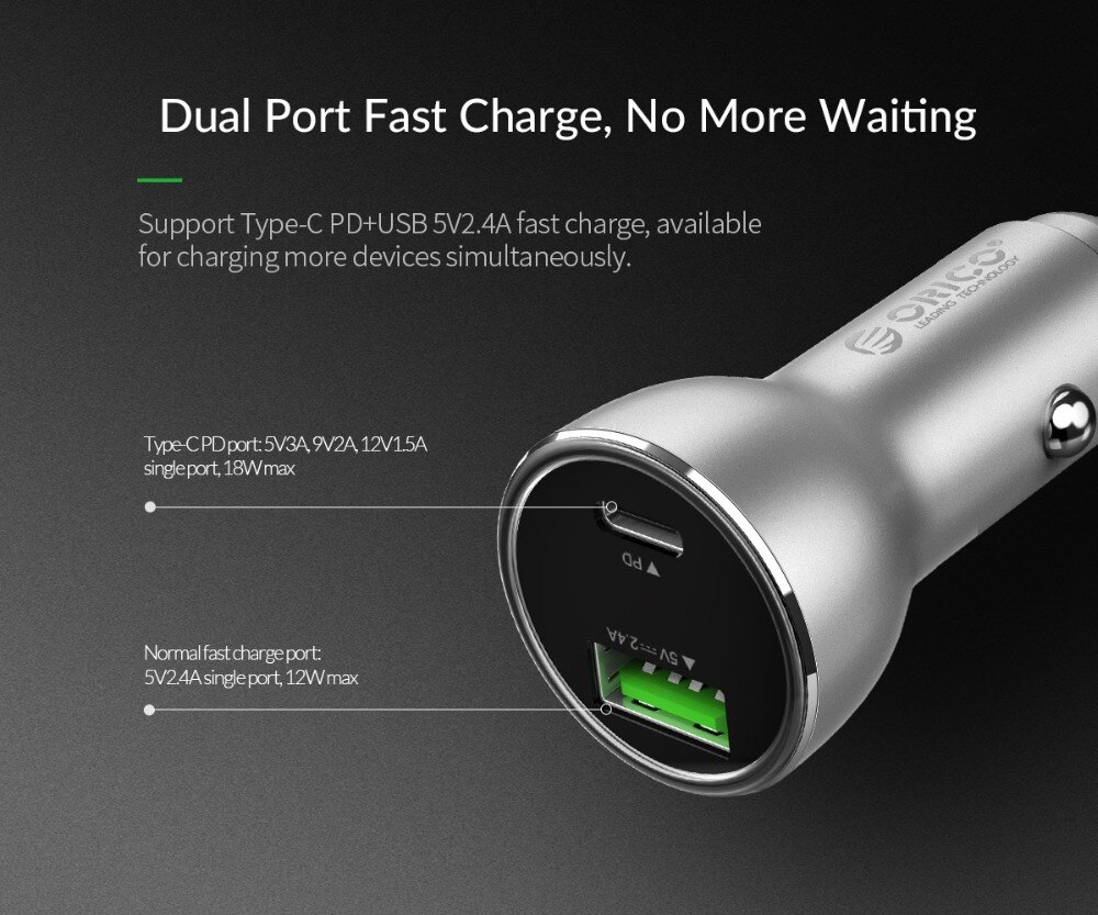 PD 3.0 USB Car Charger