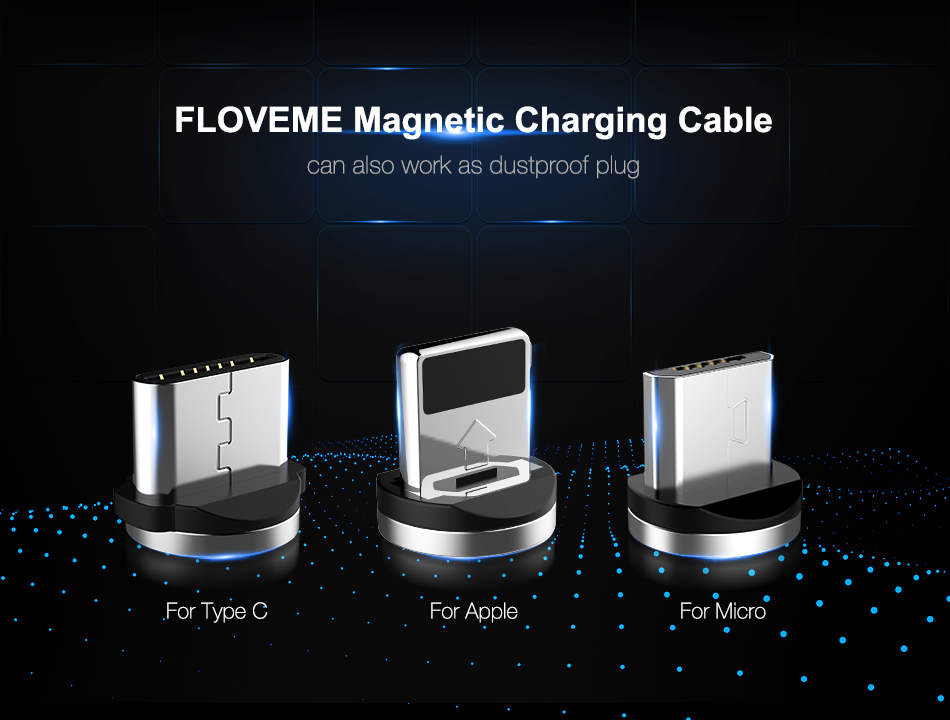 1M Magnetic Design Micro USB Charging Cable