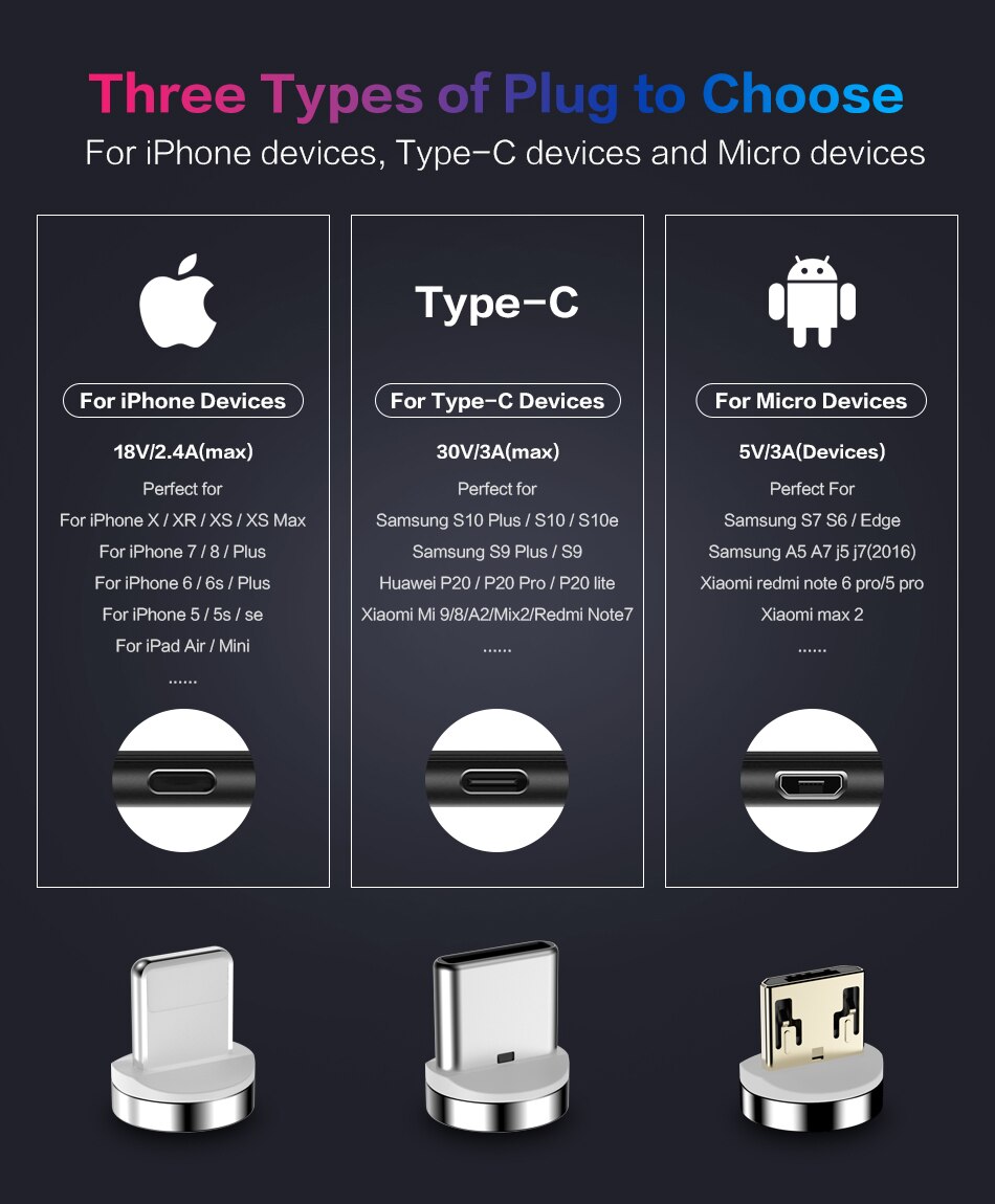 Magnetic Multi Type Phone Charging Cable