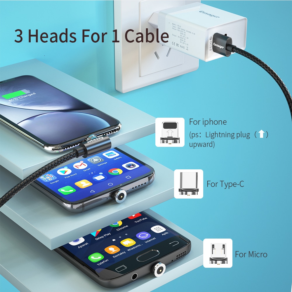 Magnetic Phone Charging Cable