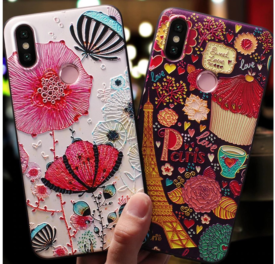 3D Flower Print Case for Xiaomi