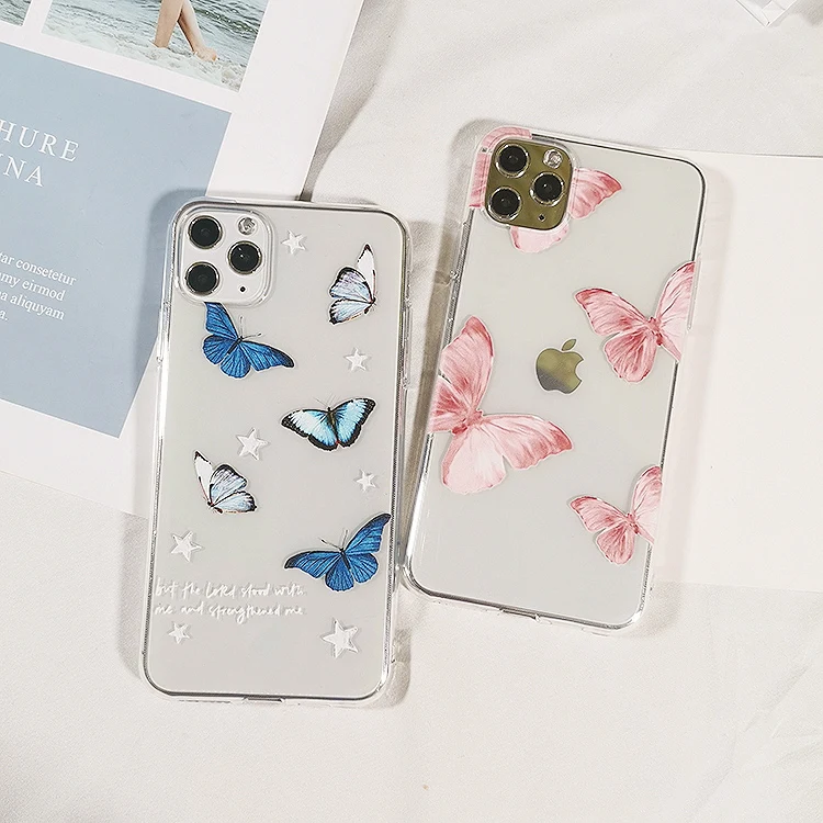 Butterfly Aesthetic Soft Silicone iPhone Case