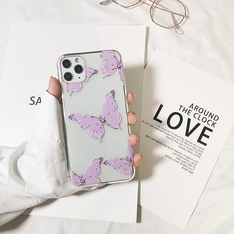 Butterfly Aesthetic Soft Silicone iPhone Case