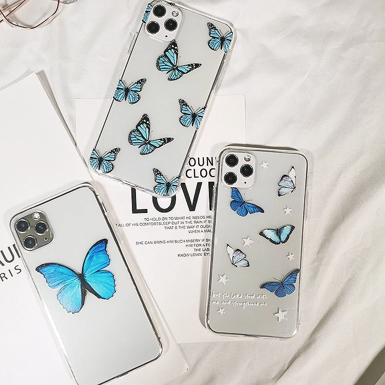 Butterfly Aesthetic Soft Silicone iPhone Case