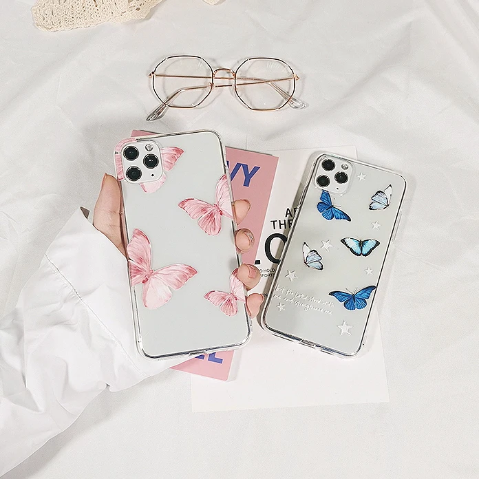 Butterfly Aesthetic Soft Silicone iPhone Case