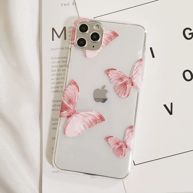 Butterfly Aesthetic Soft Silicone iPhone Case