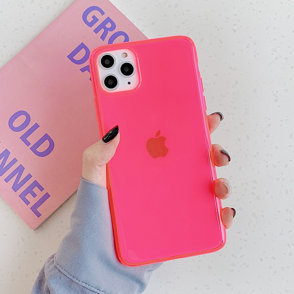 Neon Soft Silicone Phone Case for iPhone