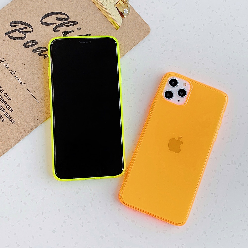 Neon Soft Silicone Phone Case for iPhone