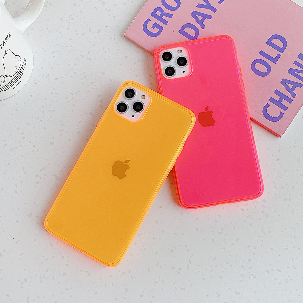 Neon Soft Silicone Phone Case for iPhone