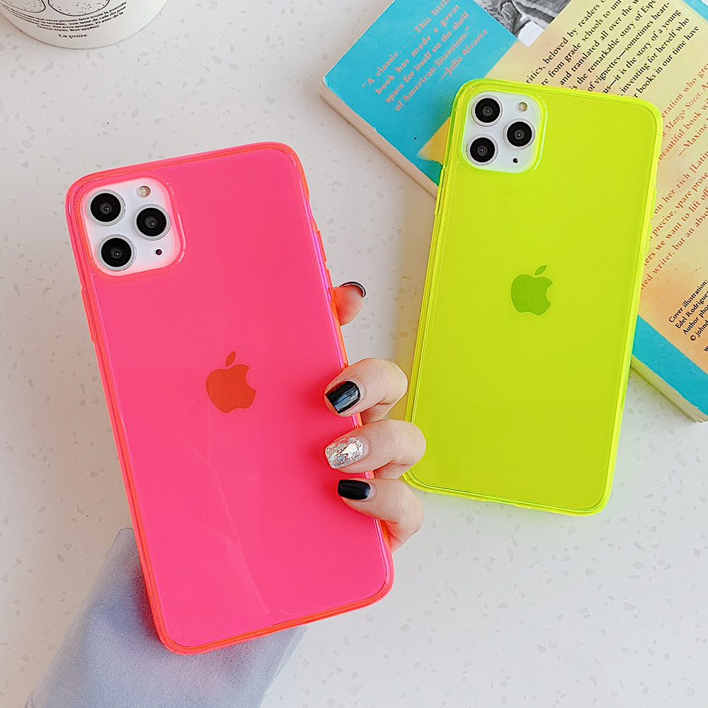 Neon Soft Silicone Phone Case for iPhone