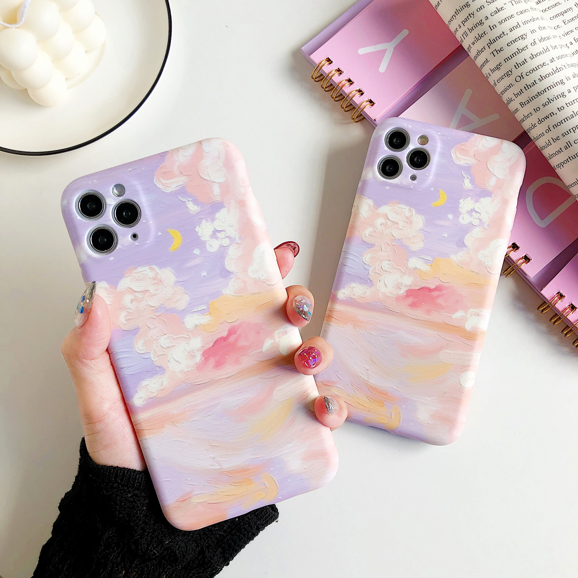 Oil Painting Style Cloud Patterned Phone Case