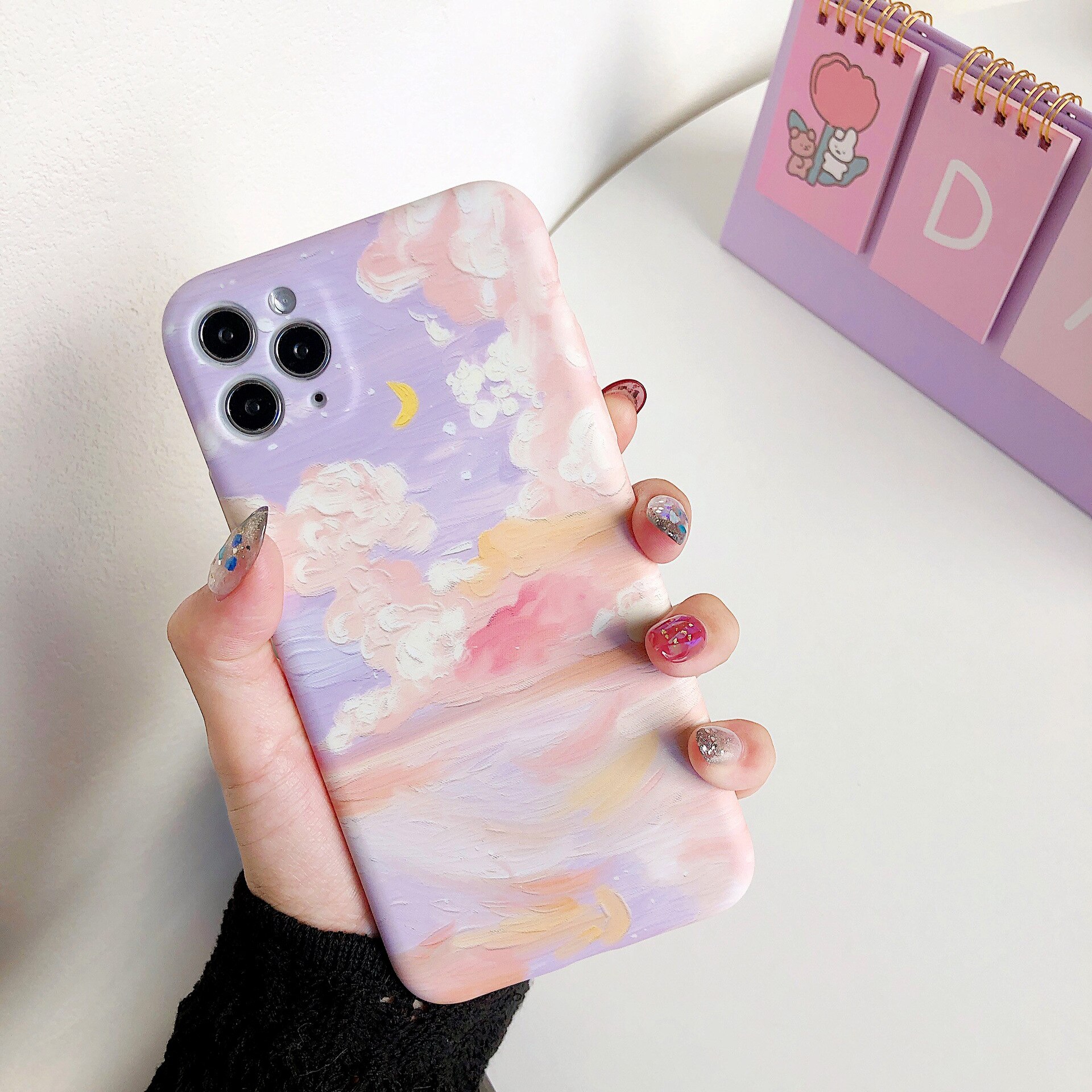 Oil Painting Style Cloud Patterned Phone Case