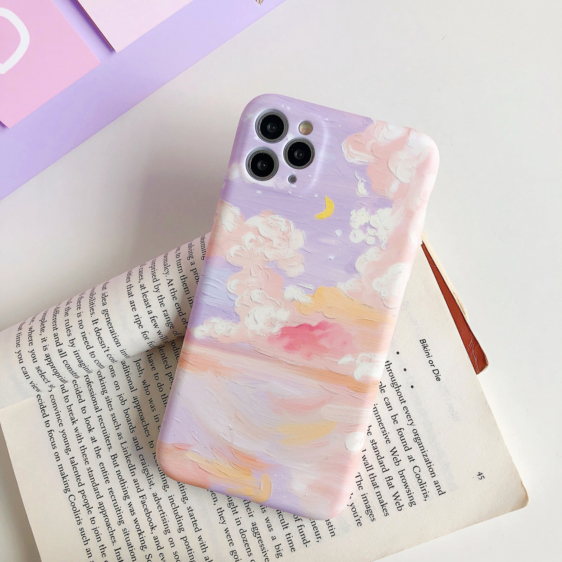 Oil Painting Style Cloud Patterned Phone Case