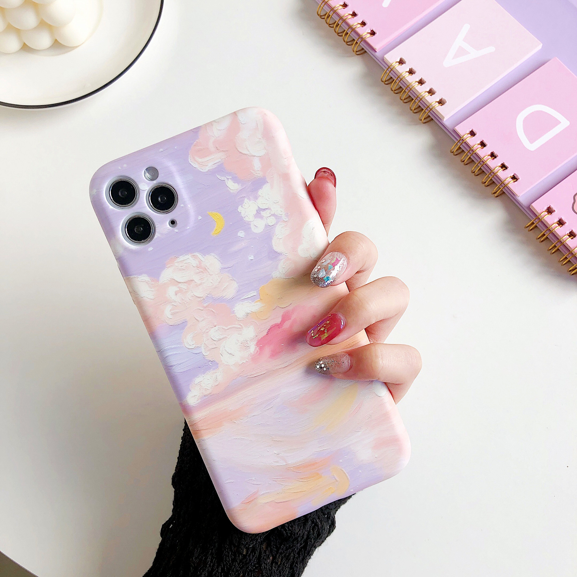 Oil Painting Style Cloud Patterned Phone Case